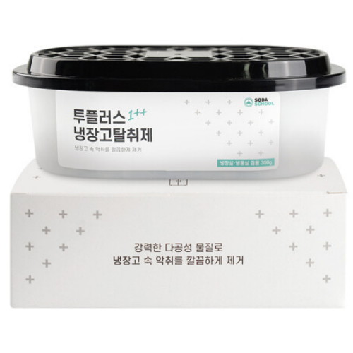 엘앤에스 소다스쿨 투플러스 냉장고탈취제 300g (1개)