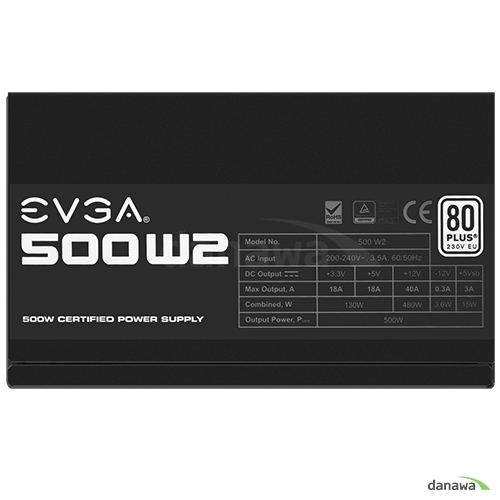 EVGA 500 W2 80PLUS스탠다드 230V EU_이미지