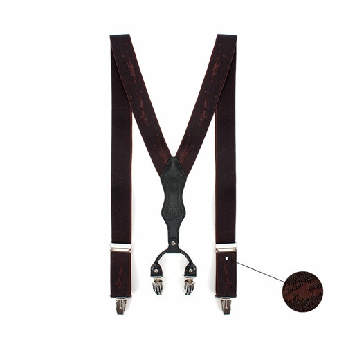 레디핏 골프 프린팅 브라운 클립 서스펜더_SD01_이미지
