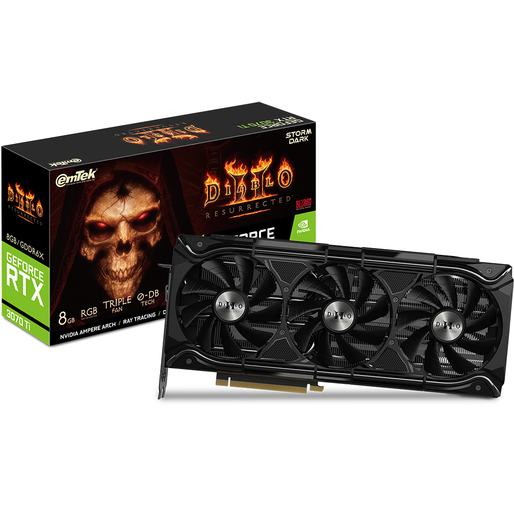 이엠텍 지포스 RTX 3070 Ti STORM DARK D6X 8GB 디아블로2 레저렉션