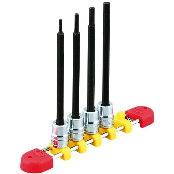 KTC 1/4인치 육각 롱 비트소켓 세트 TBT2L04H (4pcs)