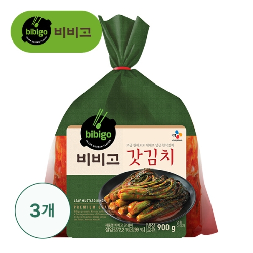 CJ제일제당 비비고 갓김치 900g (3개)