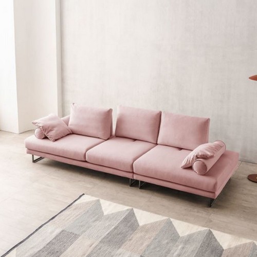 에싸 아미르 컴팩트 스윙기능 리브 패브릭 소파 4인용 (스툴별도)_이미지