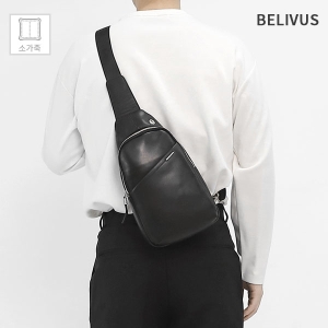 빌리버스 남자 슬링백 BBMS009 소가죽 웨이스트백 데일리 가방