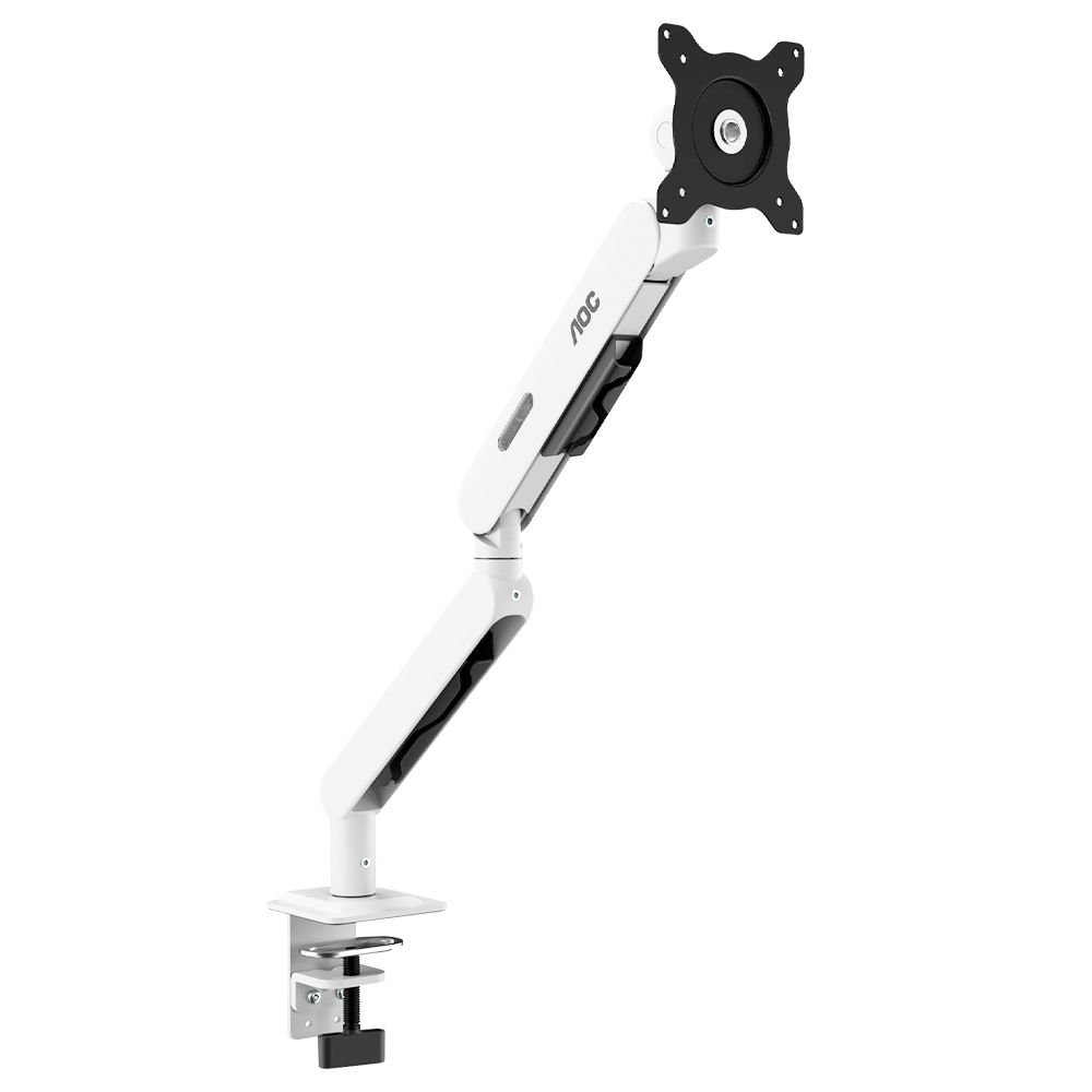 알파스캔 AOC AM402 글래시어 화이트 싱글 모니터암_이미지