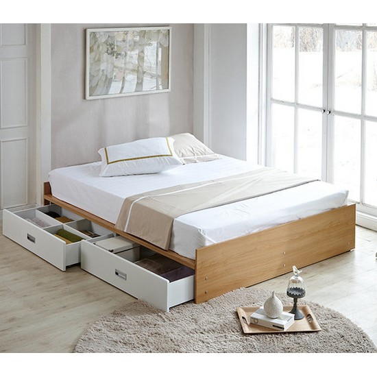 우아미가구 ON 모리츠 수납형 침대 Q (라텍스독립스프링)