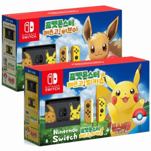  닌텐도 스위치 포켓몬스터: 레츠고! 피카츄/이브이 세트 본체 선택