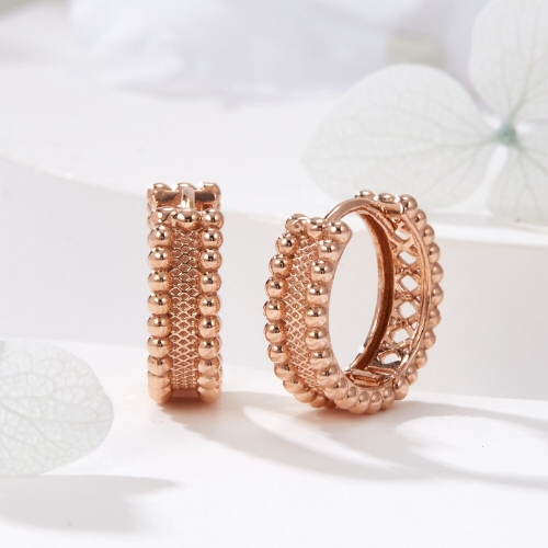 비앤비골드 14K 로렛트 지그재그 컷팅 원터치 링 귀걸이 L 한쌍 PNE42199