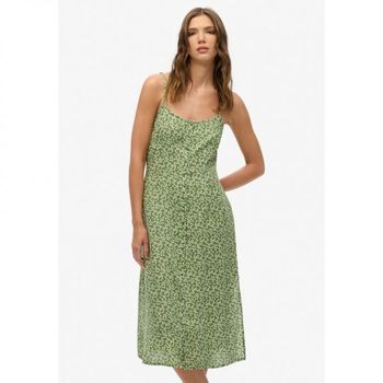 ���۵���� Co PRINT BUTTON CAMI MIDI Shirt dress green ditsy 7509533