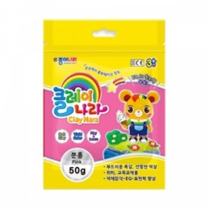 클레이나라 2500 50g 분홍 /134713 X 3매입