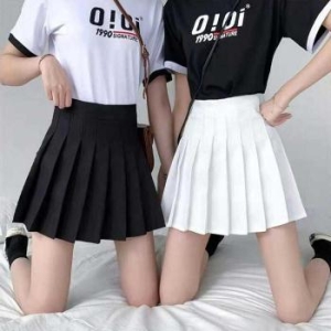 오노마 ONM 여성 2컬러 A라인 테스커트 주름치마 미니스커트 S38149394_이미지