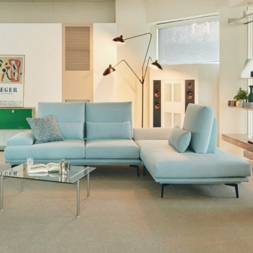 에싸 뉴페르소나 스윙기능 오픈코너형 리브 패브릭 소파 4인용