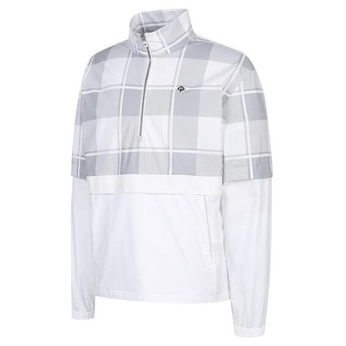 레노마골프 생활 방수 체크 패턴 아노락 점퍼 RMJUM1305