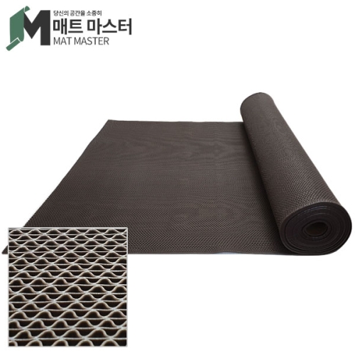 매트마스터 맘보 A 매트 롤 밤색 엔트랩 웨이브 맘보매트 수영장 미끄럼방지_이미지