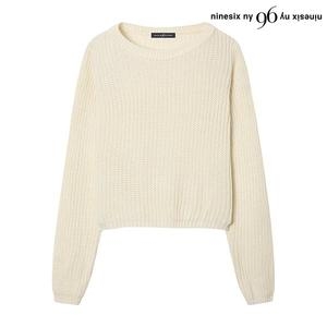 96NY 하찌 크롭 긴팔 니트 NP1KT004L0_이미지