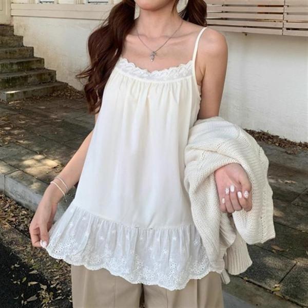 더블디 레이어드 러블리 레이스 끈나시 FD-0855 S46836541