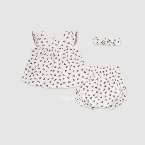 슈슈앤크라 mini 세르에나 상하복 3set 바닐라화이트 025202IDQ03VW