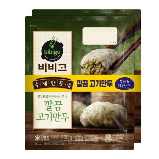 CJ제일제당 비비고 수제만둣집 깔끔 고기만두 400g (2개)