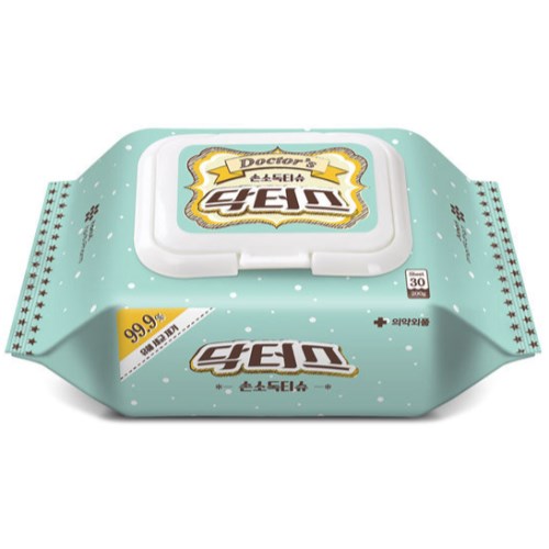 한울생약 닥터스 손소독티슈 캡형 30매 (12팩)