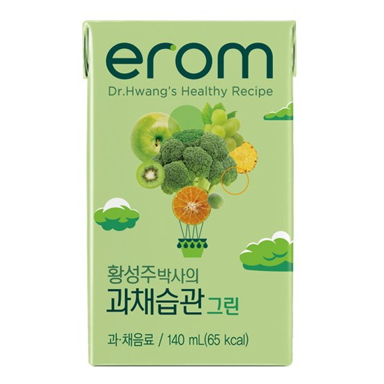 이롬 황성주 박사의 과채습관 그린 140ml (96개)_이미지
