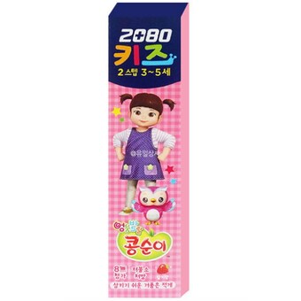 <b>2080</b> <b>키즈</b> 2스텝 콩순이 치약 75g