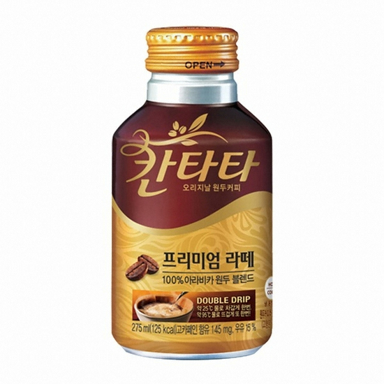 롯데칠성음료 칸타타 프리미엄 라떼 275ml이미지입니다. 누르면 해당 게시물로 새창이동합니다.