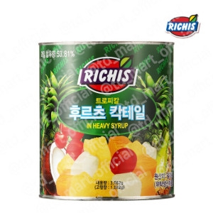 동서식품 리치스 트로피칼 후르츠 칵테일 3kg (6개)