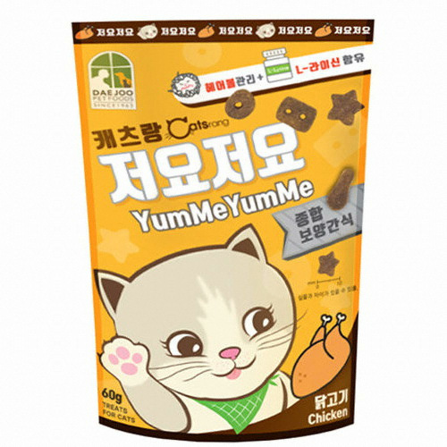 대주펫푸드 캐츠랑 ㅤ저요저요 닭고기 60g (36개)_이미지
