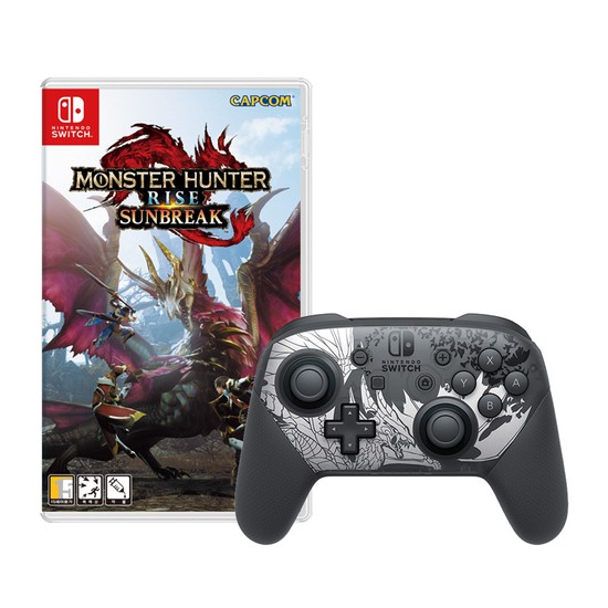 몬스터 헌터 라이즈 확장팩: 선브레이크 한글판 SWITCH, +선브레이크프로컨트롤러/패키지칩_이미지