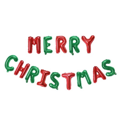 파티팡 은박풍선세트 MERRY CHRISTMAS 레드앤그린 2세트_이미지