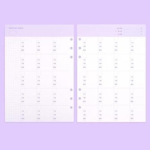 루카랩 A5 가계부 먼슬리 리필속지_이미지