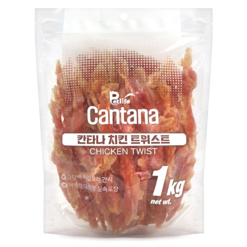 칸타나 독 치킨 트위스트 1kg (2개)_이미지
