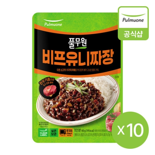 풀무원 비프유니짜장 180g (10개)_이미지