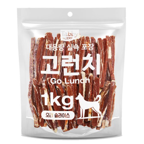 테비토퍼 고런치 오리 슬라이스 1kg이미지입니다. 누르면 해당 게시물로 새창이동합니다.