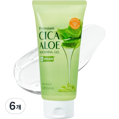 미샤 프리미엄 시카 알로에 수딩젤 300ml (6개)_이미지