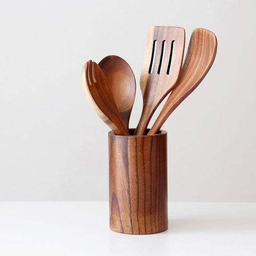 카모메키친 티크우드 키친툴세트_이미지