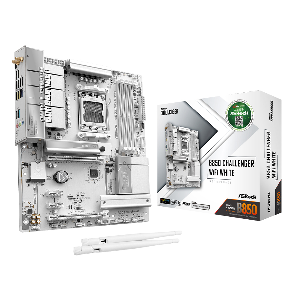 ASRock B850 Challenger WiFi 7 White �����Ƽ����