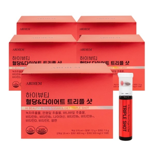 아르디엠 하이뷰티 혈당 & 다이어트 트리플샷 15병 (5개)_이미지