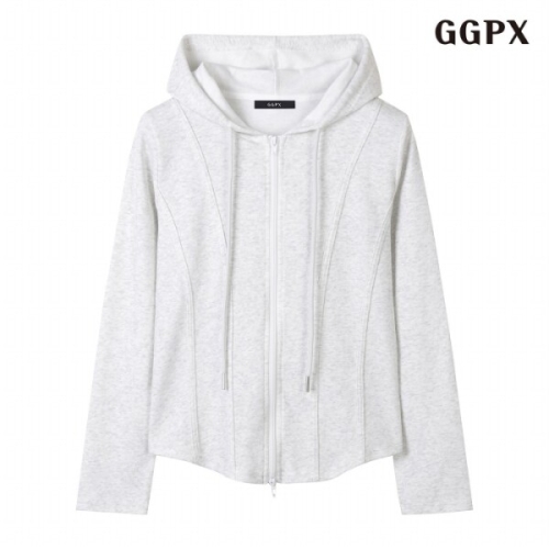 GGPX 여성 데일리 후드 라인 집업 가디건 GPCCK004D_이미지