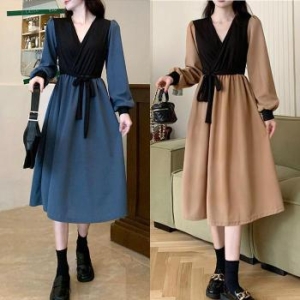 잇백잇슈 투톤포인트원피스 예쁜 세련된 데일리룩 41555485