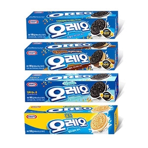 크래프트 오레오 초콜릿 샌드위치 쿠키 화이트크림 100g (9개)