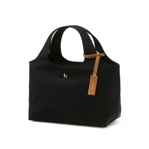 LF 헤지스 액세서리 여성 WIBA5E714BK 스테디셀러 블랙 단색 나일론 토트백