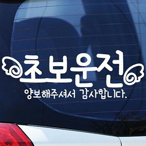 카티커 (429) 양보해주셔서감사합니다 초보운전 스티커