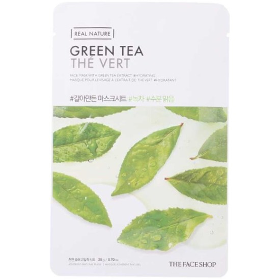 더페이스샵 녹차 갈아만든 마스크시트 (10매)
