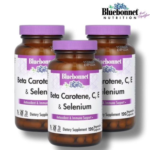 블루보넷 뉴트리션 베타카로틴 C E 및 셀레늄 120캡슐 (3개)_이미지
