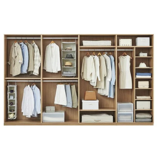 한샘 아트월 붙박이장 대칭형 선반형 (340cm)_이미지