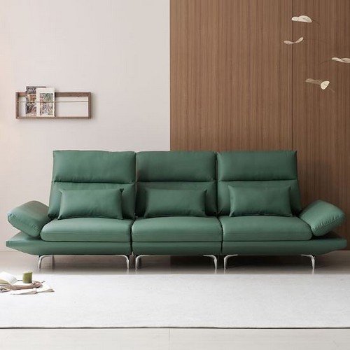 우아미가구 이네스 스윙 가죽 소파 4인용