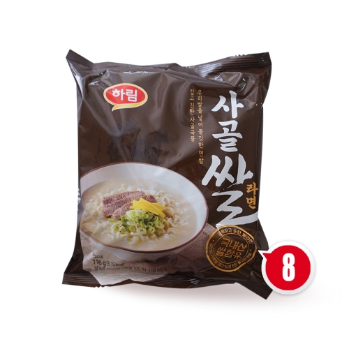 하림 사골 쌀라면 116g (8개)_이미지