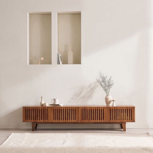 삼익가구 포븐 원목 수납장 티비다이 낮은 거실장 2000