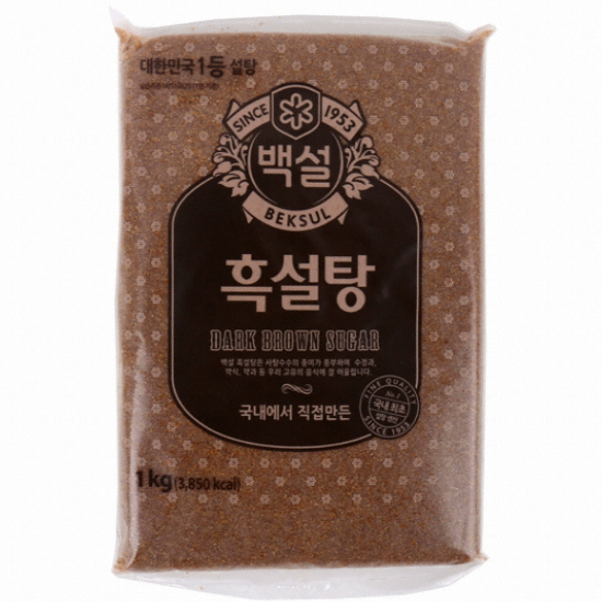 백설 흑설탕 1kg (8개)_이미지